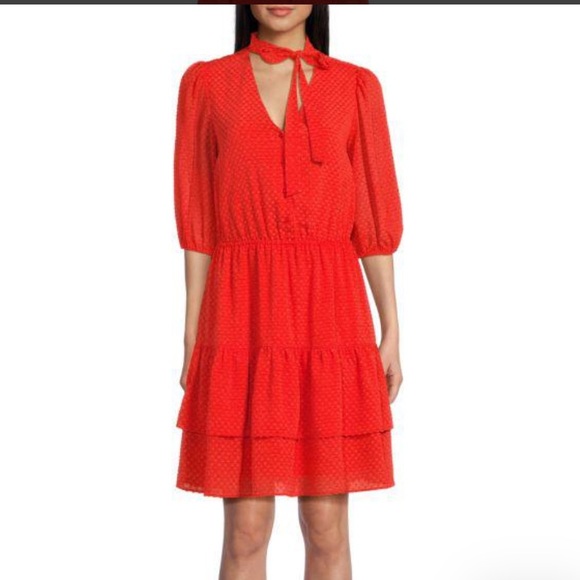 Nanette Lepore Neck Tie Tier Dress - Picture 7 of 8